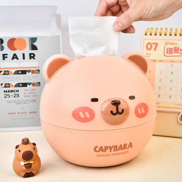 Box Porta Pañuelo Diseño Cute Capybara